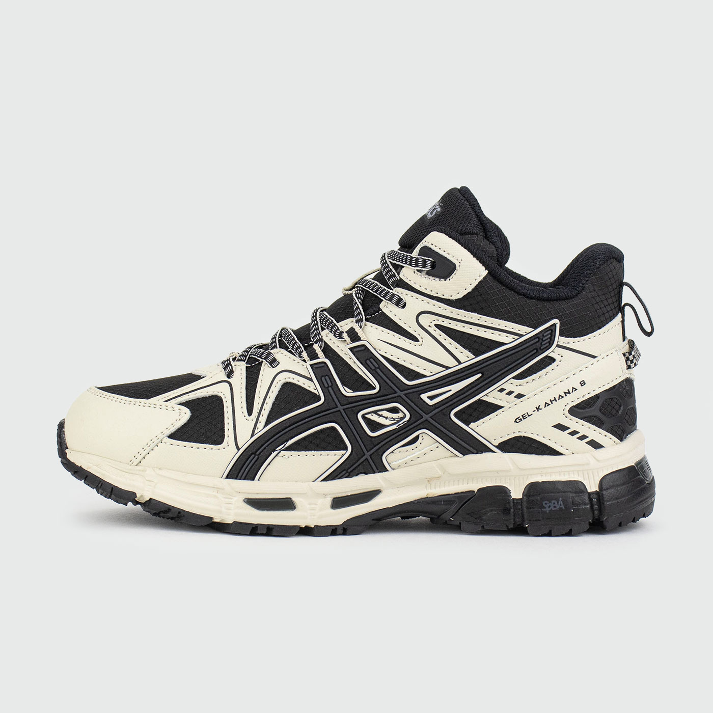 Зимние Asics Gel-Kahana 8 Mid White Black Wmns with Fur
