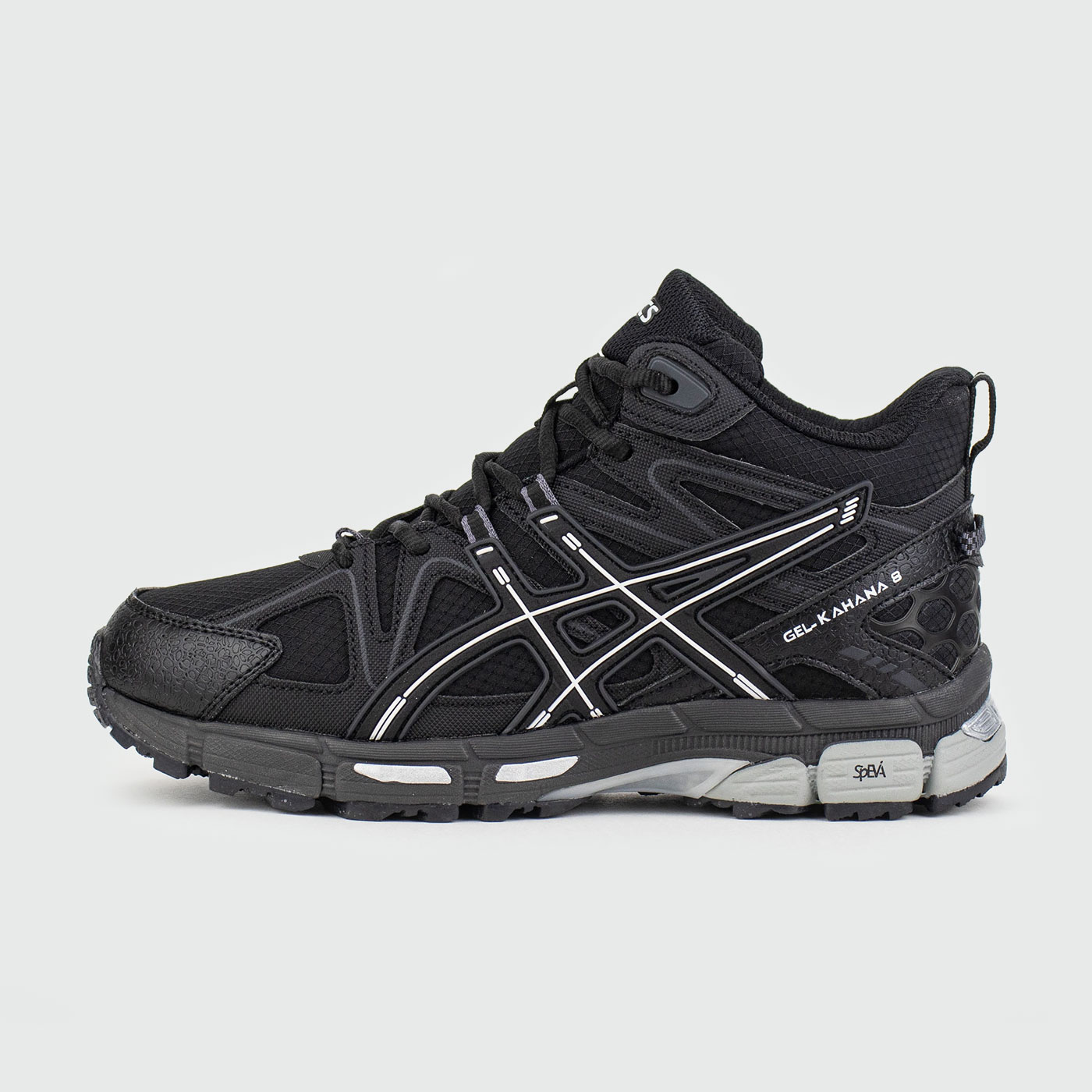 Зимние Asics Gel-Kahana 8 Mid Black Grey Wmns with Fur